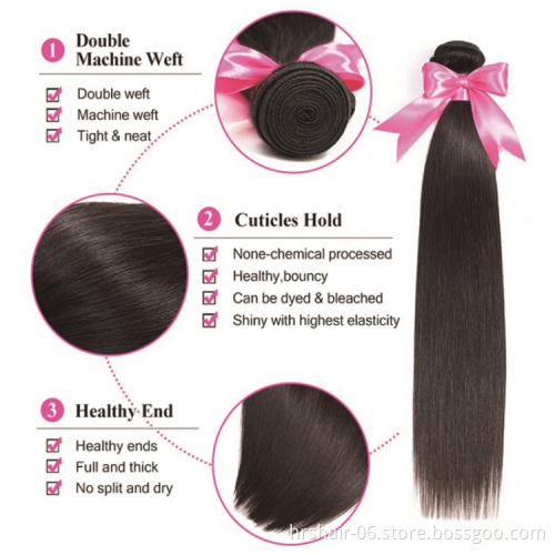wholesale price factory made 8A 9A 10A 11A 12A grade bundles and closures 100% human hair with different color and texture